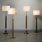 Jamie Young Company Metal Floor Lamp with Drum Shade - 61" - Antique Brass Finish